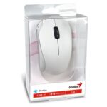 Genius NX-7000 Wireless Mouse, 2.4 GHz with USB Pico Receiver, Adjustable DPI levels up to 1200 DPI, 3 Button with Scroll Wheel, Ambidextrous Design, White - Image 6