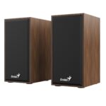 Genius SP-HF180 6W Wooden Desktop USB 2.0 Stereo Speakers with 3.5mm Audio Jack & Volume Control, Natural Wood - Image 3