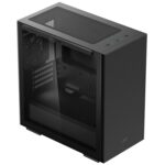 DeepCool MACUBE 110 Case, Home & Business, Black, Micro Tower, 2 x USB 3.0, Tempered Glass Side Window Panel, Micro ATX, Mini-ITX - Image 3