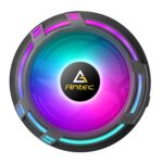 ANTEC T120 Fan CPU Cooler, Universal Socket, 120mm Chromatic Silent RGB Fan, 1500RPM, Massive Black Aluminium Fins for Enhanced Cooling Performance, Designed for Small Form Factor Cases - Image 3