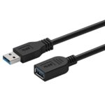 Prevo USBM-USBF-3M USB 3.0 Extension Cable, USB 3.0 Type-A (M) to USB Type-A (F), 3m, Black, Up to 5Gbps Transmission Rate, Retail Box Packaging - Image 4