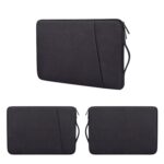 Prevo 14 Inch Laptop Sleeve, Side Pocket, Cushioned Lining, Black - Image 3