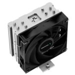 DeepCool AG400 Fan CPU Cooler, Universal Socket, High Efficiency 120mm PWM Cooling Black Fan, 2000RPM, 4 Heat Pipes, 220W Heat Dissipation Power, Unique Matrix Fin Design, Intel LGA 1700 Bracket Included - Image 3