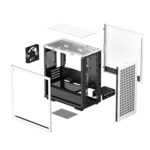 DeepCool CH370 WH, White, Mini Tower Chassis w/ Tempered Glass Window, 1x 120mm Fan, 2x USB 3.0, mATX/mITX - Image 5