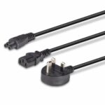 Lindy 30374 2.5m UK 3 Pin Plug To IEC C13 (Kettle) & IEC C5 (Clover) 10 Amp Mains Splitter Extension Cable - Black - Image 5
