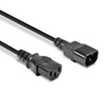 Lindy 30331 2m IEC C13 (Kettle) To IEC C14 (Kettle) Mains Extension Cable - Black - Image 3