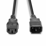 Lindy 30331 2m IEC C13 (Kettle) To IEC C14 (Kettle) Mains Extension Cable - Black - Image 4