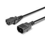 Lindy 30331 2m IEC C13 (Kettle) To IEC C14 (Kettle) Mains Extension Cable - Black - Image 5