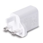LINDY 73425 30W USB Type A & C Charger UK Plug, 3A, Power Delivery 3.0 + PPS, 2 Output Connectors (USB, 24 pin USB-C), White - Image 2