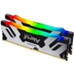 Kingston FURY Renegade KF572C38RSAK2-48 48GB (2x 24GB) DIMM System Memory, 7200MHz, DDR5, CL38, Silver, RGB, Intel XMP - Image 2