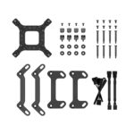 DeepCool LS520S Zero Dark All In One Liquid CPU Cooler, 240mm Radiator, 2 x 120mm Deepcool Fans, Intel/AMD - Image 5