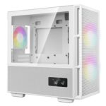 DeepCool CH360 Digital Gaming Case White, Mid Tower with Tempered Glass Side Window Panel, Advanced Cooling, USB 3.0/USB-C Ports, Pre-Installed Fans, Micro ATX/Mini-ITX - Image 2