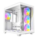ANTEC Constellation C5 White ARGB Case, 270' Full-View Tempered Glass, Dual Chamber, Support Back-Connect Motherboards, 7 x ARGB PWM Fans With Built-In Fan Controller, ATX, Micro-ATX, ITX - Image 2
