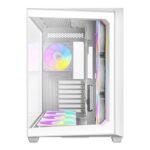ANTEC Constellation C5 White ARGB Case, 270' Full-View Tempered Glass, Dual Chamber, Support Back-Connect Motherboards, 7 x ARGB PWM Fans With Built-In Fan Controller, ATX, Micro-ATX, ITX - Image 4