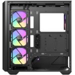 ANTEC Constellation C3 Black ARGB Case, 270' Full-View Tempered Glass, Dual Chamber, Tool-Free Design, 4 x ARGB PWM Fns With Built-In Fan Controller, ATX, Micro-ATX, ITX - Image 4