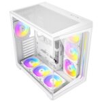 ANTEC Constellation C5 White ARGB Case, 270' Full-View Tempered Glass, Dual Chamber, Support Back-Connect Motherboards, 7 x ARGB PWM Fans With Built-In Fan Controller, ATX, Micro-ATX, ITX - Image 6