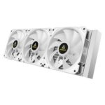 ANTEC Symphony 360 AiO Liquid CPU Cooler, Universal Socket, White, 360mm Radiator, PWM 1600RPM Cooling Fans, Addressable RGB LED Lighting with Chromatic ARGB Lighting Pump Head - Image 5