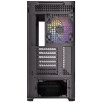 Antec C7 ARGB Mid Tower Tempered Glass PC Gaming Case - Black, 3x 120mm & 1x 140mm ARGB Fans, USB 3.2 Gen2, EATX/ATX/mATX/mITX Support - Image 3