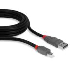Lindy 36730 0.2m USB 2.0 Type A to Micro-B Cable, Anthra Line - Image 3