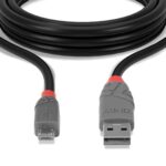 Lindy 36730 0.2m USB 2.0 Type A to Micro-B Cable, Anthra Line - Image 4