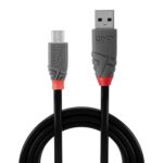 Lindy 36731 0.5m USB 2.0 Type A to Micro-B Cable, Anthra Line - Image 2