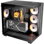 be-quiet! Light Base 600 LX, Black, Midi-Tower ATX Case, Massive ARGB LED Strip, Full Windowed Design, 4x Light Wings LX 120mm PWM fans included - Image 3