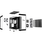 be-quiet! Light Base 600 LX, Black, Midi-Tower ATX Case, Massive ARGB LED Strip, Full Windowed Design, 4x Light Wings LX 120mm PWM fans included - Image 4