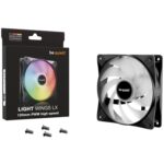 Be Quiet! LIGHT WINGS LX 120mm PWM High-Speed Case Fan, Rifle Bearing, 9 optimized fan blades with perfect angle for extraordinary air pressure, 3 Years Warranty - Image 5