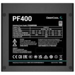 DeepCool PF400 80 PLUS Standard Power Supply 400W, Silent Hydraulic Bearing Fan, Reliable Protection, Flat Black Cables, 85% Efficiency - Image 3