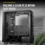 ANTEC P20CE Case, E-ATX Gaming, Black, Mid Tower, 2 x USB 3.0 / Type-C 3.2 Gen 2 x 1, E-ATX, ATX, Micro-ATX, ITX - Image 4