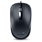 Genius DX-120 Wired USB Type-C Plug and Play Mouse, 1200 DPI Optical Tracking, 3 Button with Scroll Wheel, Ambidextrous Design with 1.5m Cable, Black - Image 2