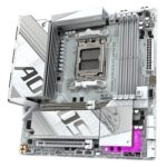 Gigabyte B850M AORUS ELITE WIFI6E ICE AMD AM5 Socket Motherboard, Micro-ATX, 4x DDR5 Slots, 2x M.2 Sockets, Fitted I/O Shield, 2.5GbE LAN, Wi-Fi 6E, 1x DisplayPort / 1x HDMI Port - Image 4