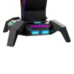 Marvo Scorpion HZ-10 Kobe 30 USB RGB Gaming Headset Stand and Hub (Black) - Image 4