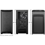 be quiet! Pure Base 501 LX Airflow Window Black ATX Mid Tower Case with USB-A, USB-C, 4 x Light Wings LX Black ARGB PWM Fans - Image 2