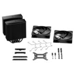 be quiet! Pure Rock Pro 3 CPU Cooler, Black, Universal Socket, 2 x Pure Wings Fans, 2000RPM, only 34.8dB(A) at maximum fan speed, 250W TDP, 3-year manufacturer's warranty - Image 6