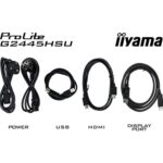 iiyama G-MASTER G2445HSU-B2 24 inch IPS Monitor, Full HD, 1ms, HDMI, DisplayPort, HDCP, USB Hubx2, Freesync, 100Hz, Speakers, Black, Internal PSU, VESA - Image 5