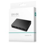 DeepCool USB HUB 4 ports, Easy Setup, Plug-and-play, Windows, macOS Compatibility, Connecting Multiple USB Devices, Black - Image 3