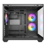 ANTEC CX800 Mid Tower Gaming Case, Black, 270 Full-view tempered glass, 3 x 120mm ARGB reverse fans, 1x USB 2.0 / 1x USB 3.0, ATX, Micro ATX, ITX - Image 2