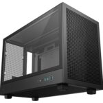 DeepCool CH260 Micro-ATX Case, High-Airflow Compact PC Case with Tempered Glass Panel, USB-C Port, Supports 360mm Radiator, ATX PSU, Black - Image 3