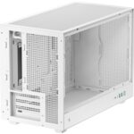 DeepCool CH260 White Micro-ATX Case, High-Airflow Compact PC Case with Tempered Glass Panel, USB-C Port, Supports 360mm Radiator, ATX PSU, Black - Image 2