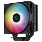 DeepCool AG400 Black ARGB V2 CPU Air Cooler, 120mm PWM Fan, 4 Direct Touch Heat Pipes, Addressable RGB, LGA1851/1700/1200, AM5/AM4 Compatible, High-Performance Single Tower Cooler - Image 2