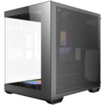 Antec CX60M ARGB Mini Tower Micro ATX Gaming Case, Black, Tempered Glass Panels, Dual Chamber Design, Vertical Cooling, Pre-Installed ARGB Fans, Water Cooling Support, - Image 4