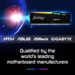 Kingston FURY Beast KF560C30BBEAK2-64 64GB (2x 32GB) DIMM System Memory, 6000MHz, DDR5, CL30, Black, RGB, Intel XMP, AMD EXPO - Image 2