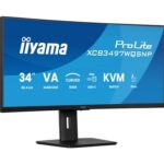iiyama ProLite Curved Monitor XCB3497WQSNP-B1 34" VA Ultra-Wide Screen with KVM Switch, LAN, USB-C Dock, 0.4ms, 120Hz, HDMI, DisplayPort, Speakers, Height Adjustment - Image 5