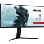 iiyama G-Master Red Eagle Curved Gaming Monitor, GCB3484WQSU-B1, 34 Inch, Black, 3440 x 1440, 0.4ms, 180hz, FreeSync, HDMI, Display Port, USB-Hub, Height Adjustable, Swivel, VESA - Image 3