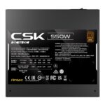 Antec CSK550DC 550W Power Supply, 80 Plus Bronze Certified, ATX 12V 2.52, Non-Modular, DC-to-DC, Flat Black Cables, 120mm Quiet Fan, UK Plug - Image 4