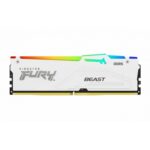 Kingston FURY Beast KF560C36BWE2AK2-32 32GB (2x 16GB) DIMM System Memory, 6000MHz, DDR5, CL36, White, RGB, Intel XMP, AMD EXPO - Image 2