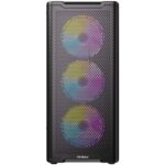 Antec VX310 ARGB  Mid-Tower Gaming PC Case - Pre-Installed 4 x 120mm ARGB Fans, Tempered Glass Side Panel, High-Airflow Mesh Front - ATX/Micro-ATX/ITX - Image 3
