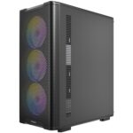 Antec VX310 ARGB  Mid-Tower Gaming PC Case - Pre-Installed 4 x 120mm ARGB Fans, Tempered Glass Side Panel, High-Airflow Mesh Front - ATX/Micro-ATX/ITX - Image 4