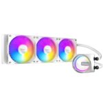 Antec Skeleton 360ARGB Liquid CPU Cooler, Universal Socket, White, 360mm Radiator, PWM up tp 2000 RPMCooling Fans, Addressable RGB LED Lighting - Image 2